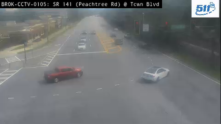 SR 141 / Peachtree Rd at Town Blvd live camera view