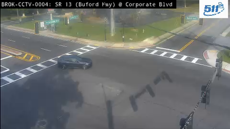 SR 13 / Buford Hwy at Corporate Blvd / Curtis Dr live camera view