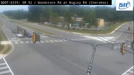SR 92 / Woodstock Rd at Wigley Rd live camera view
