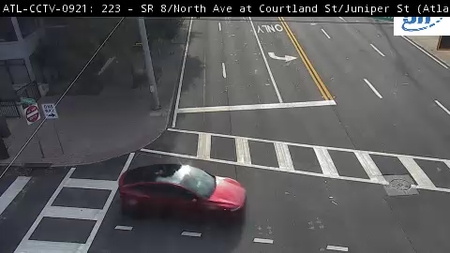 SR 8 / North Ave at Courtland St / Juniper St live camera view