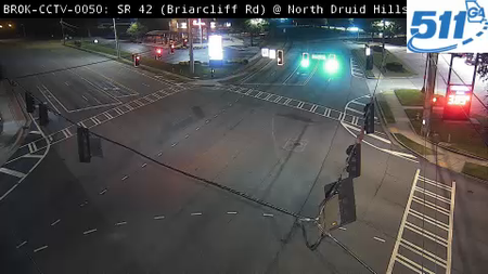 SR 42 / N Druid Hills Rd at Briarcliff Rd live camera view