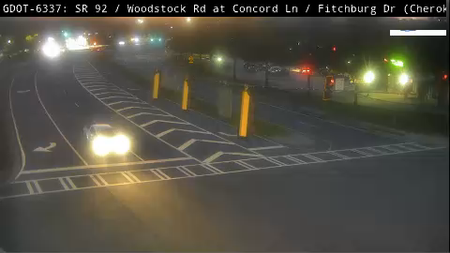 SR 92 / Woodstock Rd at Concord Ln / Fitchburg Dr live camera view