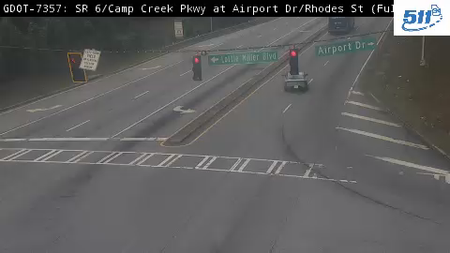 SR 6/Camp Creek Pkwy at Airport Drive / Rhodes Street live camera view