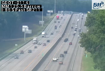 I-85 S past SR211 MM 125.3 live camera view