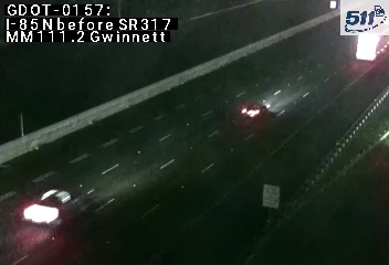 I-85 N before SR317 MM 111.2 live camera view