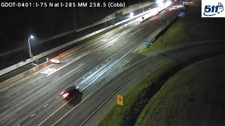 I-75 N at I-285 MM 258.6 live camera view