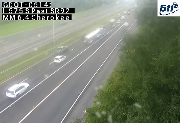I-575 S past SR92 MM 6.7 live camera view