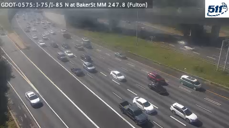 I-75/I-85 N at BakerSt MM 247.8 live camera view