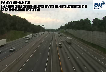 SML_EL/I-75 S past WaltStephensRd MM 226.1 live camera view