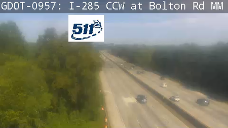 I-285 CCW at BoltonRd MM 14.8 live camera view