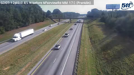 I-85 N before NFairviewRd MM 169.9 live camera view