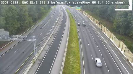 NWC_EL/I-575 S before TowneLakePkwy MM 8.6 live camera view