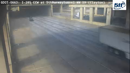 I-285 CCW at 5thRunwayTunnel MM 60.7 live camera view
