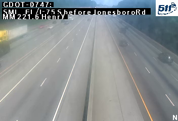 SML_EL/I-75 S before JonesboroRd MM 221.5 live camera view