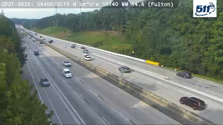SR400/US19 N before SR140 MM 14.6 live camera view