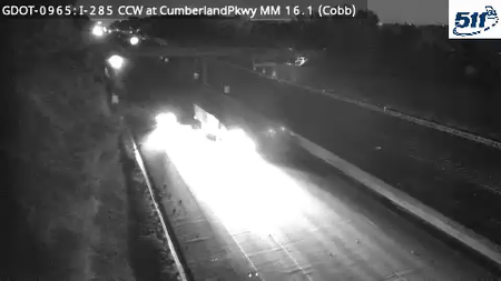 I-285 CCW at CumberlandPkwy MM 18.1 live camera view