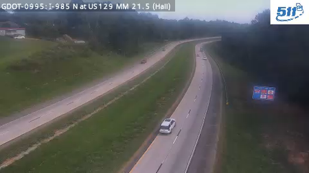 I-985 N after SR11/US129 MM 22.1 live camera view