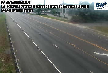 SR87/RiversideDr N past NCrestBlvd MM 15.8 live camera view