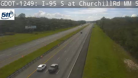 I-95 S at ChurchillRd MM 55.4 live camera view