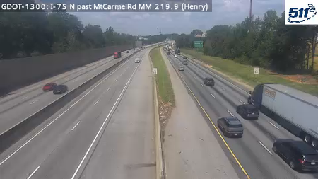 I-75 N past MtCarmelRd MM 220.1 live camera view