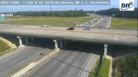 I-520 N at US78/GordonHwy MM 3.2 live camera view