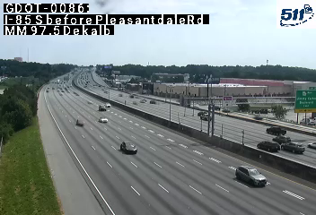 I-85 S before PleasantdaleRd MM 97.5 live camera view