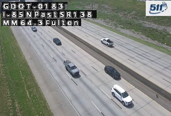 I-85 N past SR138 MM 64.2 live camera view