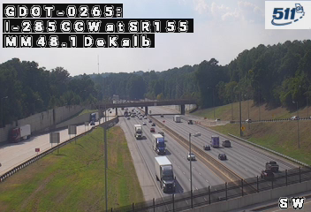 I-285 CCW at SR155 MM 49.4 live camera view