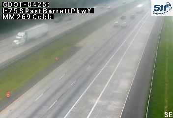 I-75 S past BarrettPkwy MM 268.6 live camera view