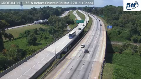 I-75 N before ChastainRd MM 269.8 live camera view