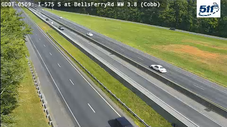 I-575 S at BellsFerryRd MM 4.1 live camera view