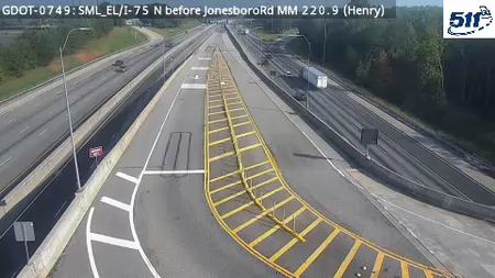 SML_EL/I-75 N before JonesboroRd MM 220.9 live camera view