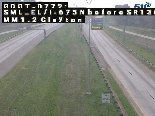 SML_EL/I-675 N before SR138 MM 0.8 live camera view