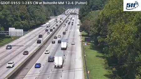 I-285 CW at BoltonRd MM 14.4 live camera view