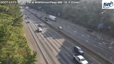 I-285 CW at MtWilkinsonPkwy MM 20.1 live camera view