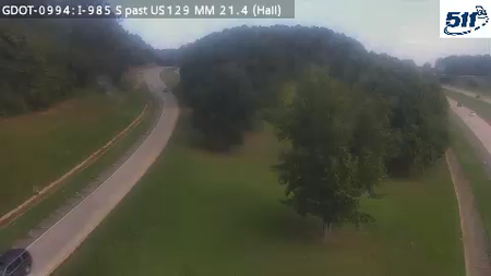 I-985 S past US129 MM 21.2 live camera view