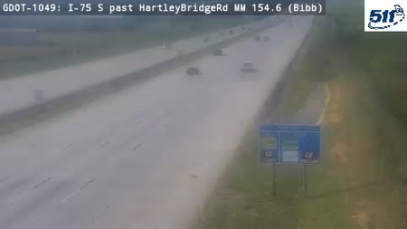 I-75 S past HartleyBridgeRd MM 154.6 live camera view
