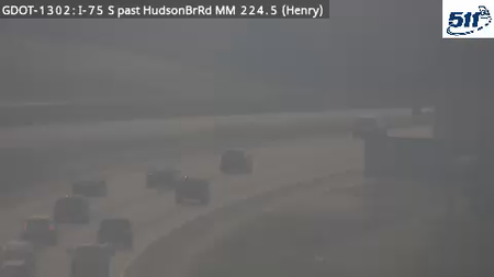 I-75 S past HudsonBridgeRd MM 223.9 live camera view