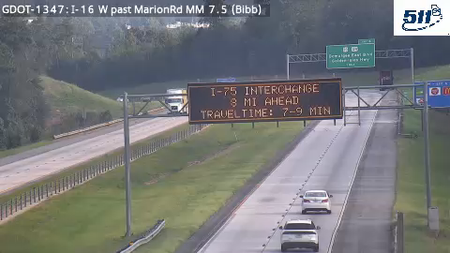 I-16 W past MarionRd MM 7.9 live camera view