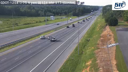 I-75 N past SR156 MM 315.1 live camera view