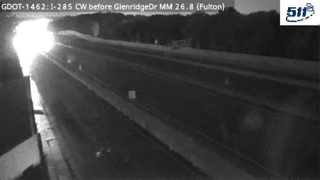 I-285 CW before GlenridgeDr MM 26.0 live camera view