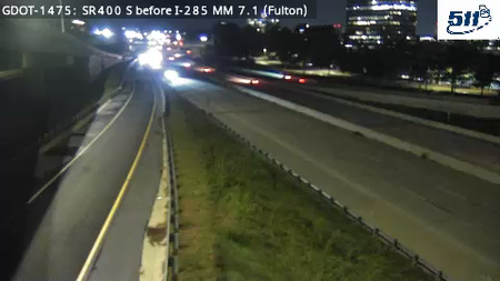 SR400 S before I-285 MM 7.1 live camera view