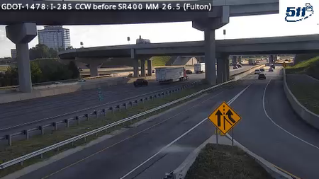 I-285 CCW before SR 400 MM 26.6 live camera view