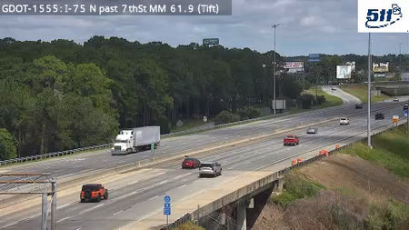 I-75 N past 7thSt MM 61.9 live camera view