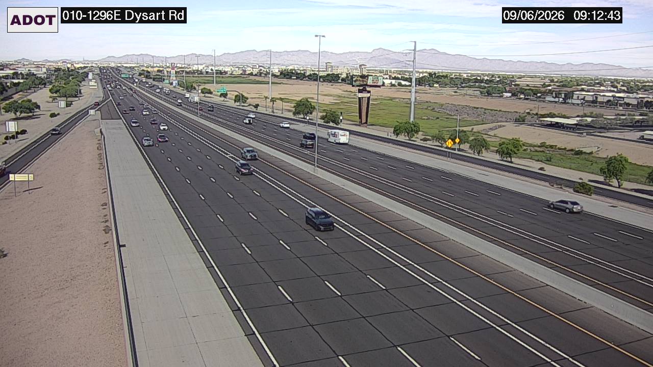 I-10 @Dysart Rd live camera view
