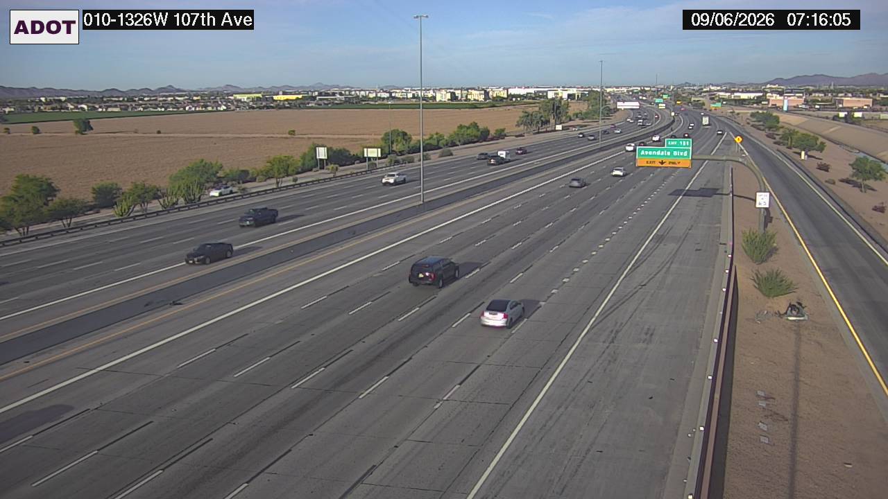 I-10 @107th Ave live camera view