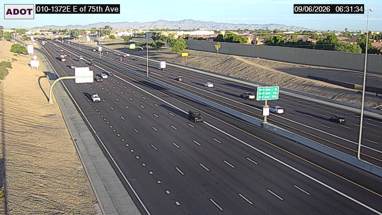 I-10 @E of 75th Ave live camera view