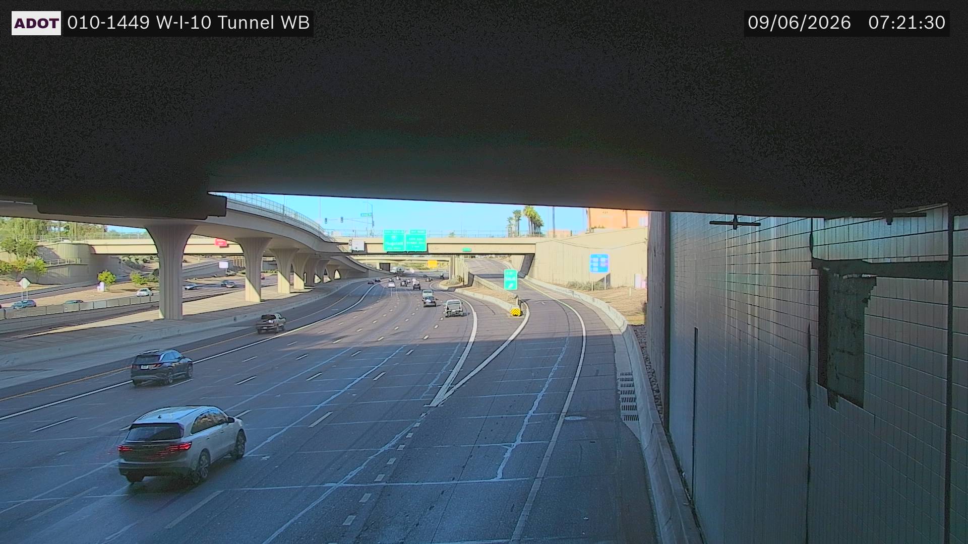 I-10 @Tunnel WB live camera view