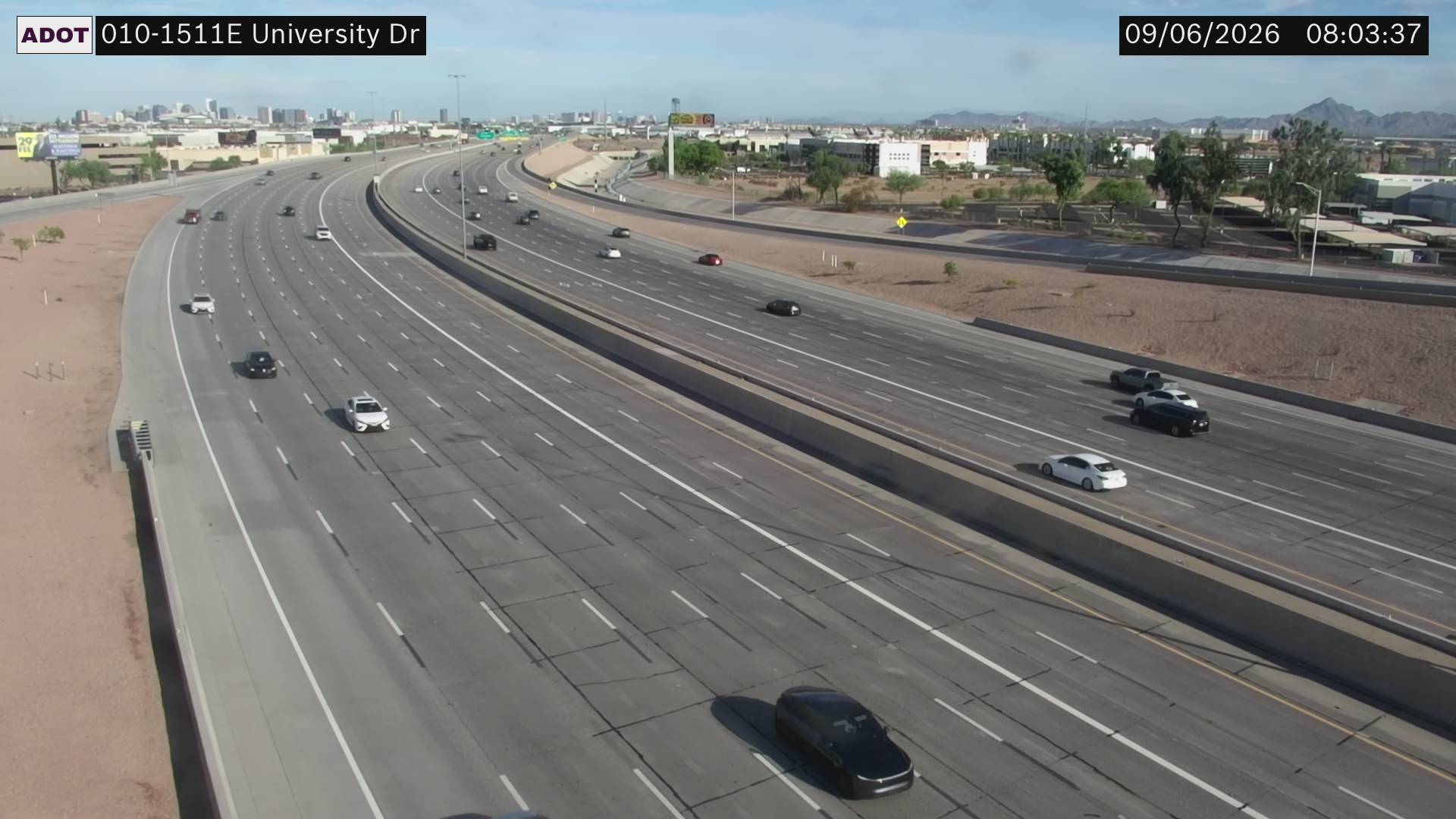 I-10 @University Dr live camera view