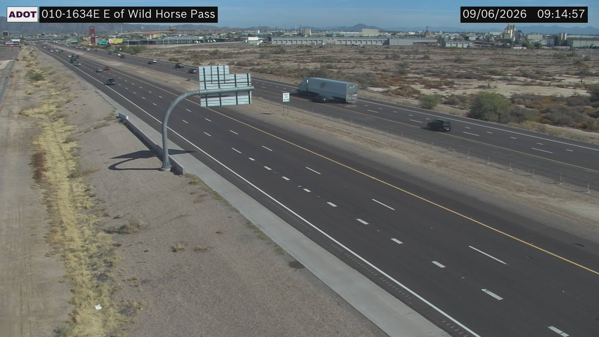 I-10 @E of Wild Horse Pass live camera view